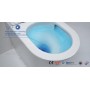 Berlin Gloss White Quiet flushing technology Rimless  + Tornado Toilet Suite